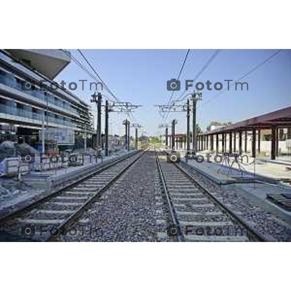 Bergamo Linea T2 Bergamo - Villa d\'Almè Tramvia della Valle Brembana Lavori fermate e vecchie stazioni 23 Giugno 2026 cronaca Bergamo Italia Foto Tiziano Manzoni Lapresse