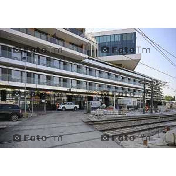 Bergamo Linea T2 Bergamo - Villa d\'Almè Tramvia della Valle Brembana Lavori fermate e vecchie stazioni 23 Giugno 2026 cronaca Bergamo Italia Foto Tiziano Manzoni Lapresse