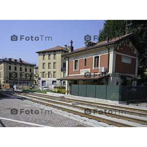 Bergamo Linea T2 Bergamo - Villa d\'Almè Tramvia della Valle Brembana Lavori fermate e vecchie stazioni 23 Giugno 2026 cronaca Bergamo Italia Foto Tiziano Manzoni Lapresse