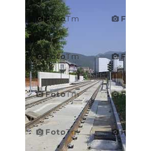 Bergamo Linea T2 Bergamo - Villa d\'Almè Tramvia della Valle Brembana Lavori fermate e vecchie stazioni 23 Giugno 2026 cronaca Bergamo Italia Foto Tiziano Manzoni Lapresse