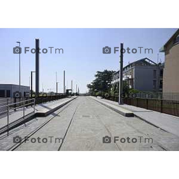 Bergamo Linea T2 Bergamo - Villa d\'Almè Tramvia della Valle Brembana Lavori fermate e vecchie stazioni 23 Giugno 2026 cronaca Bergamo Italia Foto Tiziano Manzoni Lapresse