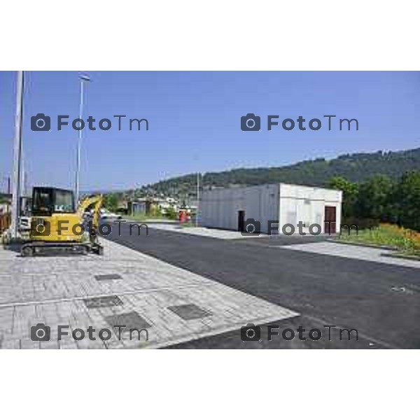 Bergamo Linea T2 Bergamo - Villa d\'Almè Tramvia della Valle Brembana Lavori fermate e vecchie stazioni 23 Giugno 2026 cronaca Bergamo Italia Foto Tiziano Manzoni Lapresse