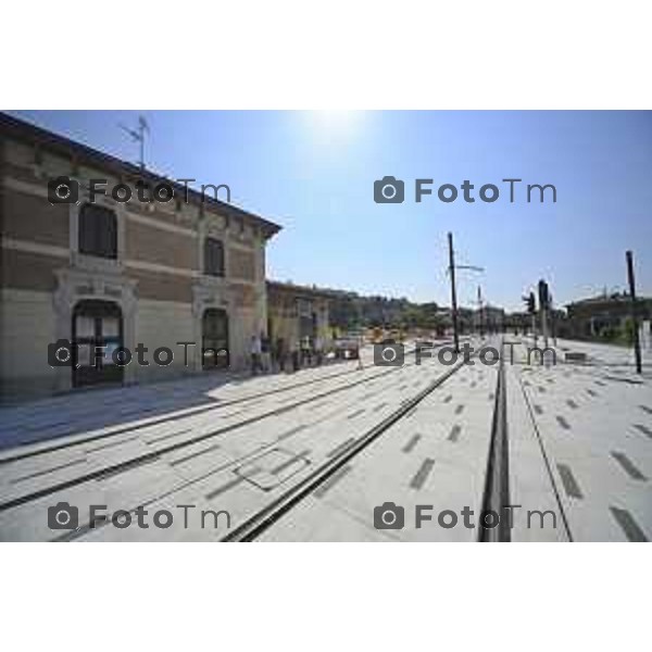 Bergamo Linea T2 Bergamo - Villa d\'Almè Tramvia della Valle Brembana Lavori fermate e vecchie stazioni 23 Giugno 2026 cronaca Bergamo Italia Foto Tiziano Manzoni Lapresse