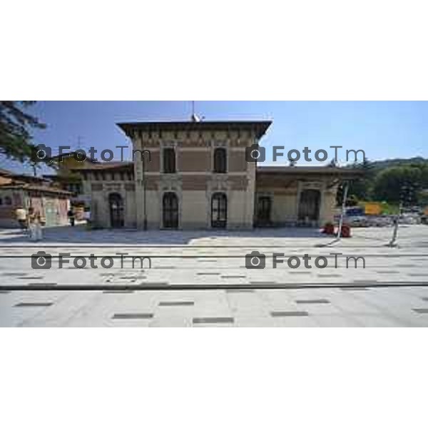 Bergamo Linea T2 Bergamo - Villa d\'Almè Tramvia della Valle Brembana Lavori fermate e vecchie stazioni 23 Giugno 2026 cronaca Bergamo Italia Foto Tiziano Manzoni Lapresse