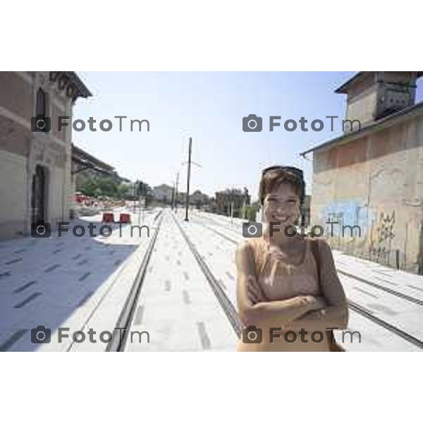 Bergamo Linea T2 Bergamo - Villa d\'Almè Tramvia della Valle Brembana Lavori fermate e vecchie stazioni Ing Manuela Fiammetta Dell\'olio 23 Giugno 2026 cronaca Bergamo Italia Foto Tiziano Manzoni Lapresse