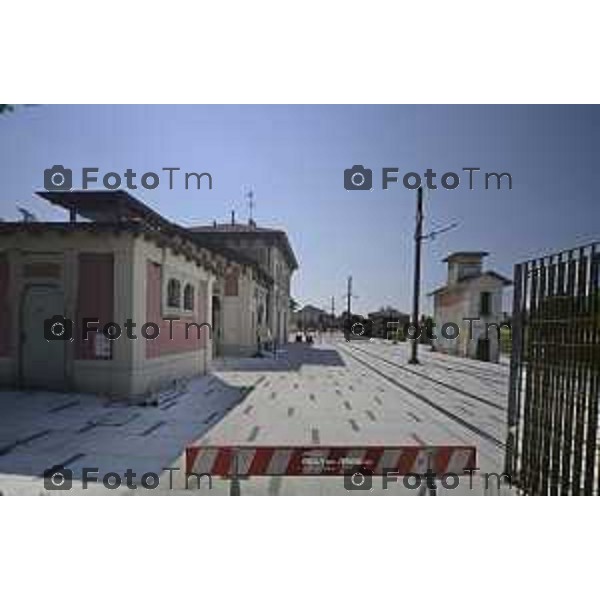 Bergamo Linea T2 Bergamo - Villa d\'Almè Tramvia della Valle Brembana Lavori fermate e vecchie stazioni 23 Giugno 2026 cronaca Bergamo Italia Foto Tiziano Manzoni Lapresse
