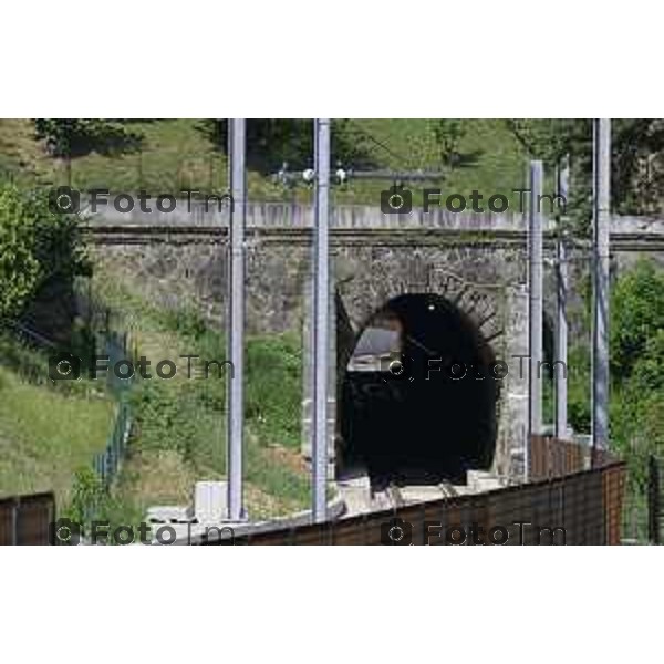 Bergamo Linea T2 Bergamo - Villa d\'Almè Tramvia della Valle Brembana Lavori fermate e vecchie stazioni 23 Giugno 2026 cronaca Bergamo Italia Foto Tiziano Manzoni Lapresse