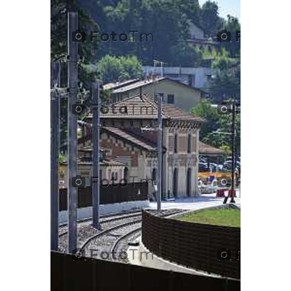 Bergamo Linea T2 Bergamo - Villa d\'Almè Tramvia della Valle Brembana Lavori fermate e vecchie stazioni 23 Giugno 2026 cronaca Bergamo Italia Foto Tiziano Manzoni Lapresse