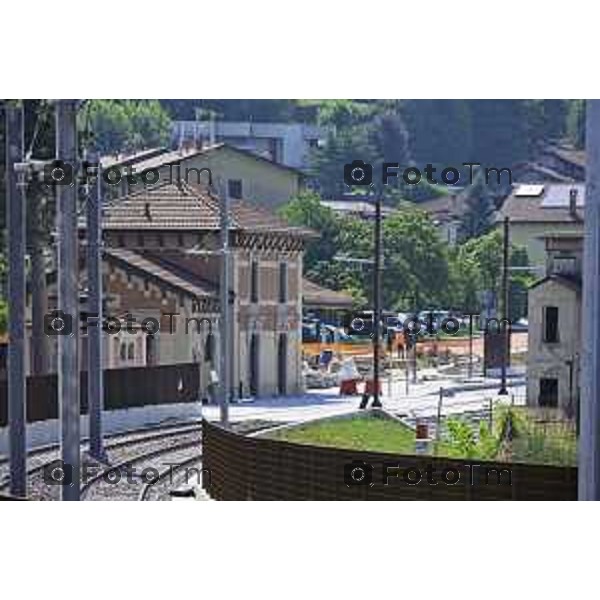 Bergamo Linea T2 Bergamo - Villa d\'Almè Tramvia della Valle Brembana Lavori fermate e vecchie stazioni 23 Giugno 2026 cronaca Bergamo Italia Foto Tiziano Manzoni Lapresse