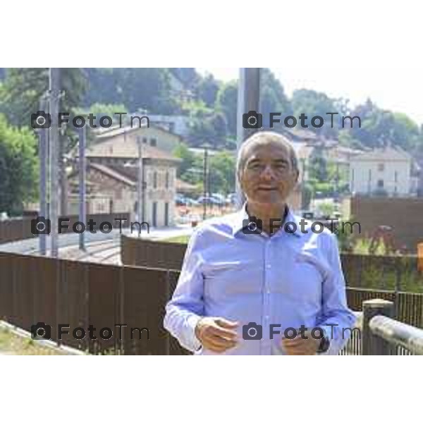 Bergamo Linea T2 Bergamo - Villa d\'Almè Tramvia della Valle Brembana Lavori fermate e vecchie stazioni Gianni Scarfone 23 Giugno 2026 cronaca Bergamo Italia Foto Tiziano Manzoni Lapresse