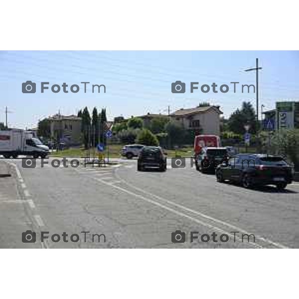 Bergamo Linea T2 Bergamo - Villa d\'Almè Tramvia della Valle Brembana Lavori fermate e vecchie stazioni nella foto tratto Almè 23 Giugno 2026 cronaca Bergamo Italia Foto Tiziano Manzoni Lapresse