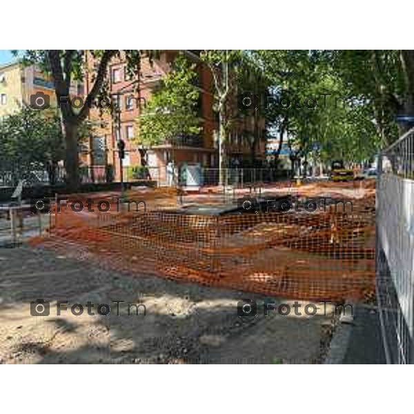 Bergamo cantiere opera dello scolmatore del torrente tremana 20-giugno 2026 cronaca Bergamo Italia Foto Tiziano Manzoni Lapresse