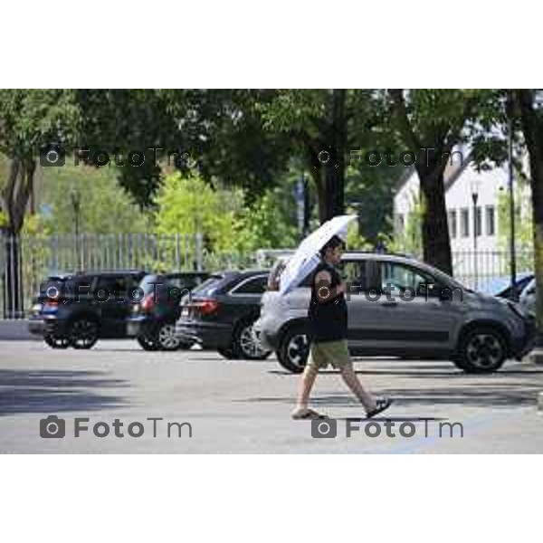 Bergamo ondata di caldo a gigno 2026 24 giugno 2026 cronaca Bergamo Italia Foto Tiziano Manzoni Lapresse