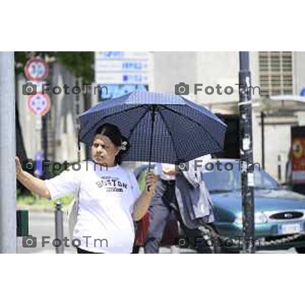 Bergamo ondata di caldo a gigno 2026 24 giugno 2026 cronaca Bergamo Italia Foto Tiziano Manzoni Lapresse