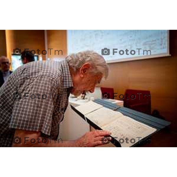Bergamo ritrovamento testo di Gaetano Donizetti donato alla fondazione 25 -giugno 2026 cronaca Bergamo Italia Foto Tiziano Manzoni Lapresse