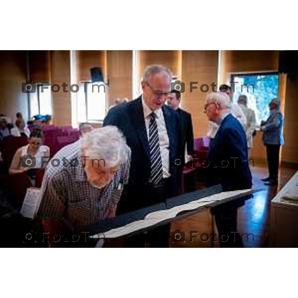 Bergamo ritrovamento testo di Gaetano Donizetti donato alla fondazione 25 -giugno 2026 cronaca Bergamo Italia Foto Tiziano Manzoni Lapresse