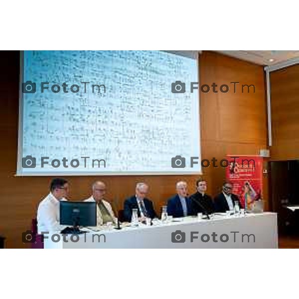 Bergamo ritrovamento testo di Gaetano Donizetti donato alla fondazione 25 -giugno 2026 cronaca Bergamo Italia Foto Tiziano Manzoni Lapresse