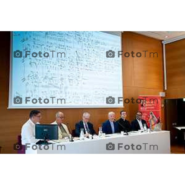 Bergamo ritrovamento testo di Gaetano Donizetti donato alla fondazione 25 -giugno 2026 cronaca Bergamo Italia Foto Tiziano Manzoni Lapresse