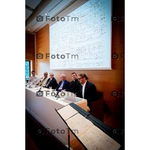 Bergamo ritrovamento testo di Gaetano Donizetti donato alla fondazione 25 -giugno 2026 cronaca Bergamo Italia Foto Tiziano Manzoni Lapresse