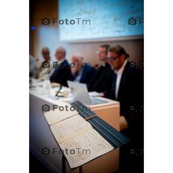 Bergamo ritrovamento testo di Gaetano Donizetti donato alla fondazione 25 -giugno 2026 cronaca Bergamo Italia Foto Tiziano Manzoni Lapresse