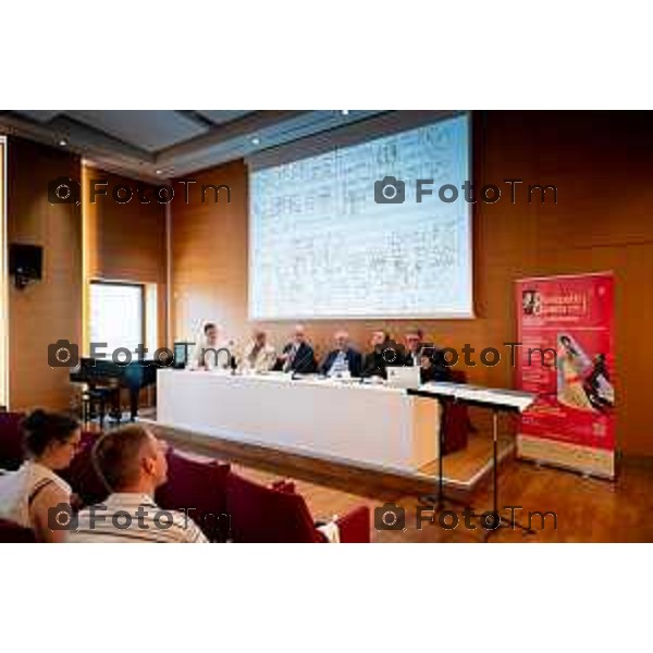 Bergamo ritrovamento testo di Gaetano Donizetti donato alla fondazione 25 -giugno 2026 cronaca Bergamo Italia Foto Tiziano Manzoni Lapresse
