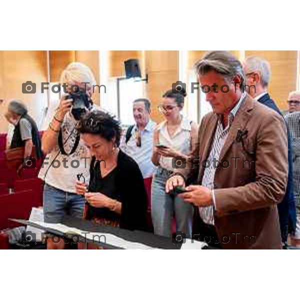 Bergamo ritrovamento testo di Gaetano Donizetti donato alla fondazione 25 -giugno 2026 cronaca Bergamo Italia Foto Tiziano Manzoni Lapresse