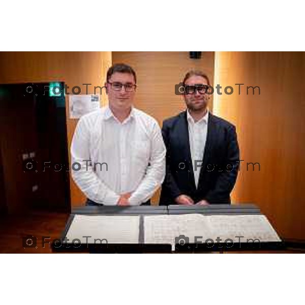 Bergamo ritrovamento testo di Gaetano Donizetti donato alla fondazione 25 -giugno 2026 cronaca Bergamo Italia Foto Tiziano Manzoni Lapresse
