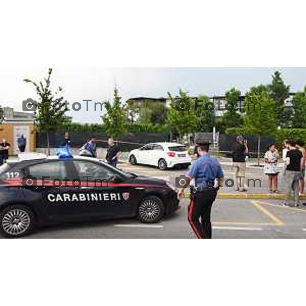Bergamo Sparatoria Piscine di Seriate colpi d\'arma da fuoco nel tardo pomeriggio 21-giugno 2026 cronaca Bergamo Italia Foto Tiziano Manzoni Lapresse