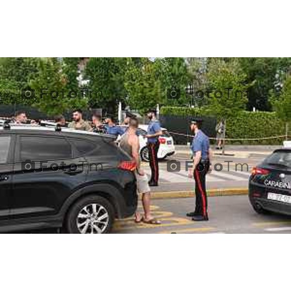 Bergamo Sparatoria Piscine di Seriate colpi d\'arma da fuoco nel tardo pomeriggio 21-giugno 2026 cronaca Bergamo Italia Foto Tiziano Manzoni Lapresse
