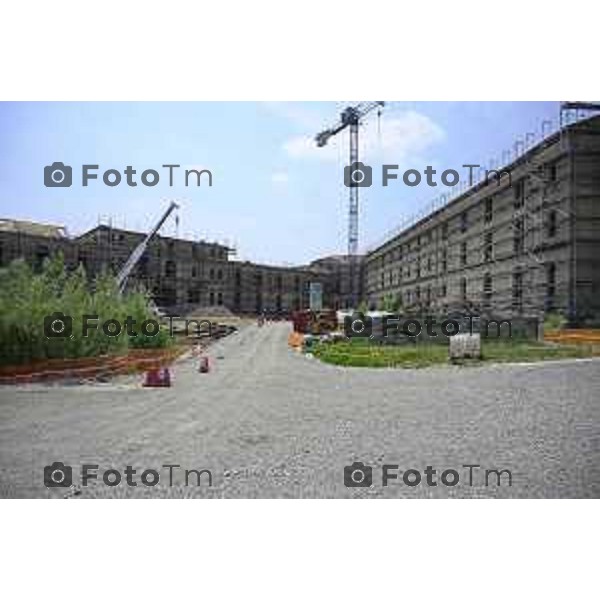 Bergamo sopralluogo al cantiere dell\'ex Caserma Montelungo. 26 giugno 2026 cronaca Bergamo Italia Foto Tiziano Manzoni Lapresse