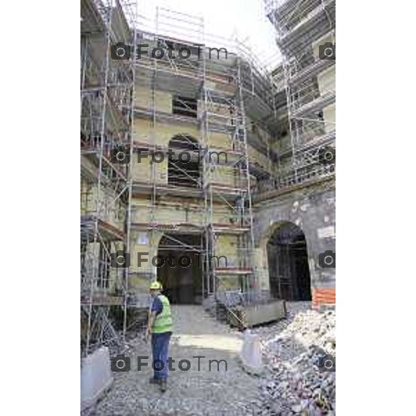 Bergamo sopralluogo al cantiere dell\'ex Caserma Montelungo. 26 giugno 2026 cronaca Bergamo Italia Foto Tiziano Manzoni Lapresse