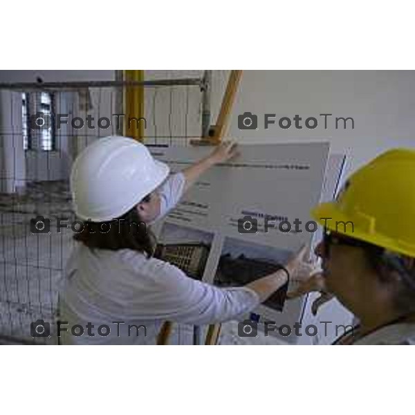 Bergamo sopralluogo al cantiere dell\'ex Caserma Montelungo. 26 giugno 2026 cronaca Bergamo Italia Foto Tiziano Manzoni Lapresse