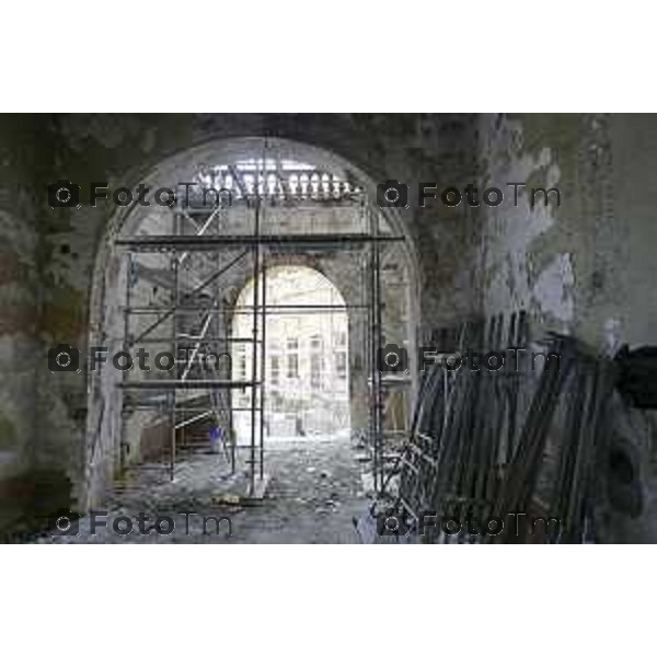 Bergamo sopralluogo al cantiere dell\'ex Caserma Montelungo. 26 giugno 2026 cronaca Bergamo Italia Foto Tiziano Manzoni Lapresse