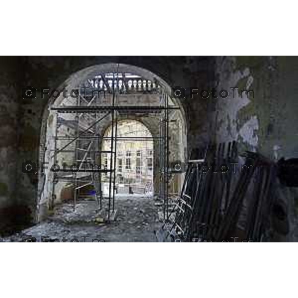 Bergamo sopralluogo al cantiere dell\'ex Caserma Montelungo. 26 giugno 2026 cronaca Bergamo Italia Foto Tiziano Manzoni Lapresse