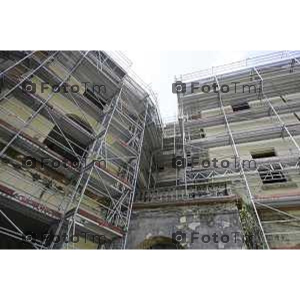 Bergamo sopralluogo al cantiere dell\'ex Caserma Montelungo. 26 giugno 2026 cronaca Bergamo Italia Foto Tiziano Manzoni Lapresse