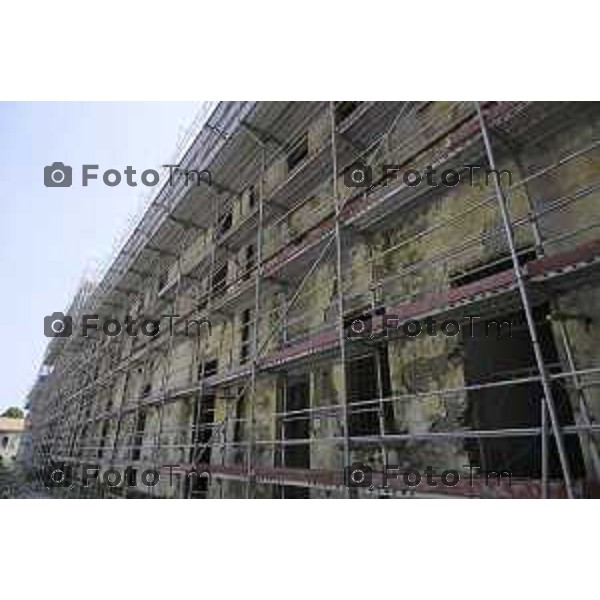 Bergamo sopralluogo al cantiere dell\'ex Caserma Montelungo. 26 giugno 2026 cronaca Bergamo Italia Foto Tiziano Manzoni Lapresse