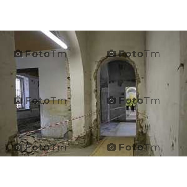 Bergamo sopralluogo al cantiere dell\'ex Caserma Montelungo. 26 giugno 2026 cronaca Bergamo Italia Foto Tiziano Manzoni Lapresse
