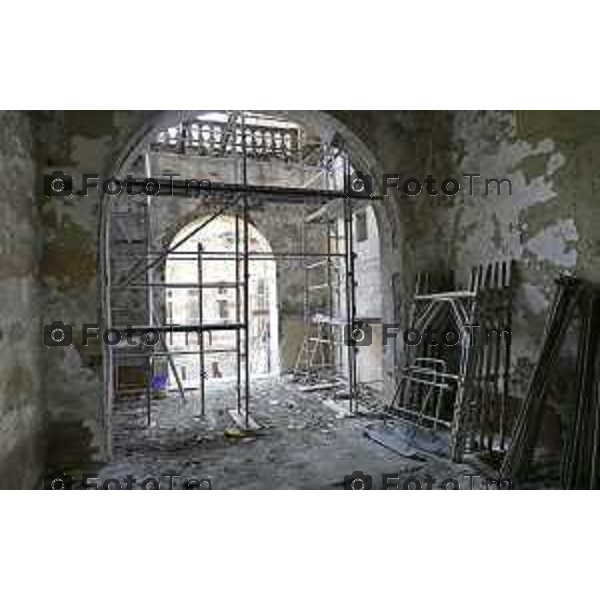 Bergamo sopralluogo al cantiere dell\'ex Caserma Montelungo. 26 giugno 2026 cronaca Bergamo Italia Foto Tiziano Manzoni Lapresse