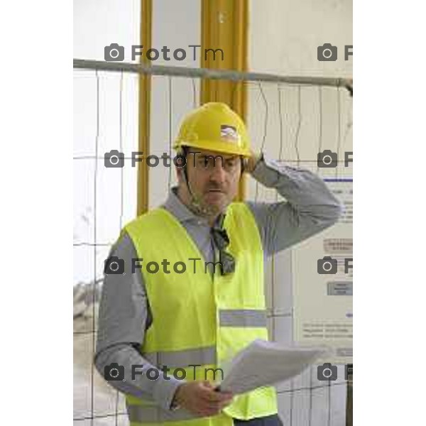 Bergamo sopralluogo al cantiere dell\'ex Caserma Montelungo. L’Amministratore Delegato di Near Fabio Carlozzo 26 giugno 2026 cronaca Bergamo Italia Foto Tiziano Manzoni Lapresse