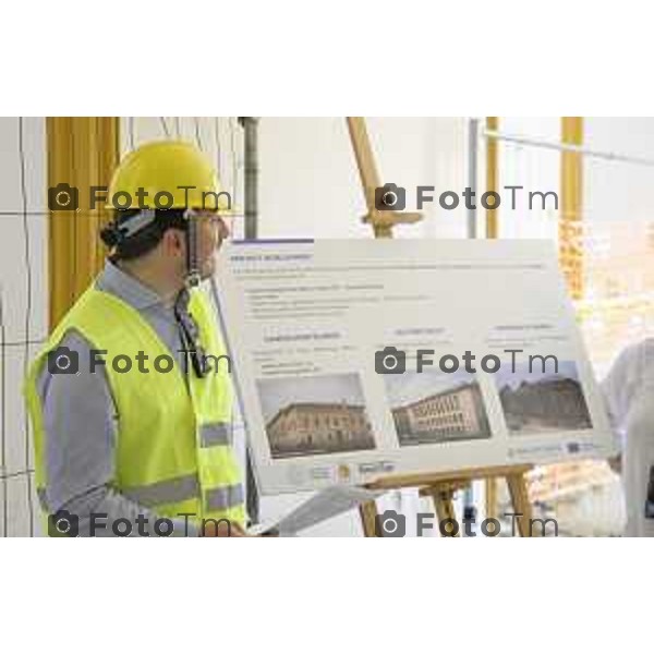 Bergamo sopralluogo al cantiere dell\'ex Caserma Montelungo. L’Amministratore Delegato di Near Fabio Carlozzo 26 giugno 2026 cronaca Bergamo Italia Foto Tiziano Manzoni Lapresse