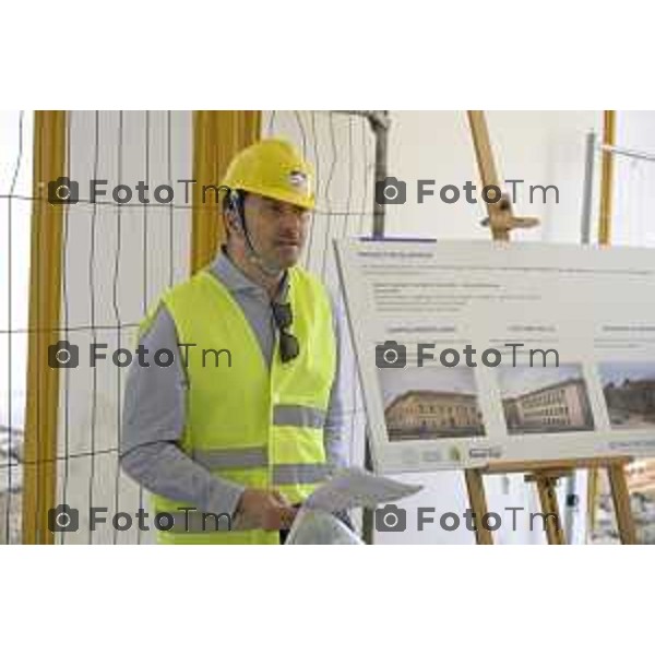 Bergamo sopralluogo al cantiere dell\'ex Caserma Montelungo. L’Amministratore Delegato di Near Fabio Carlozzo 26 giugno 2026 cronaca Bergamo Italia Foto Tiziano Manzoni Lapresse