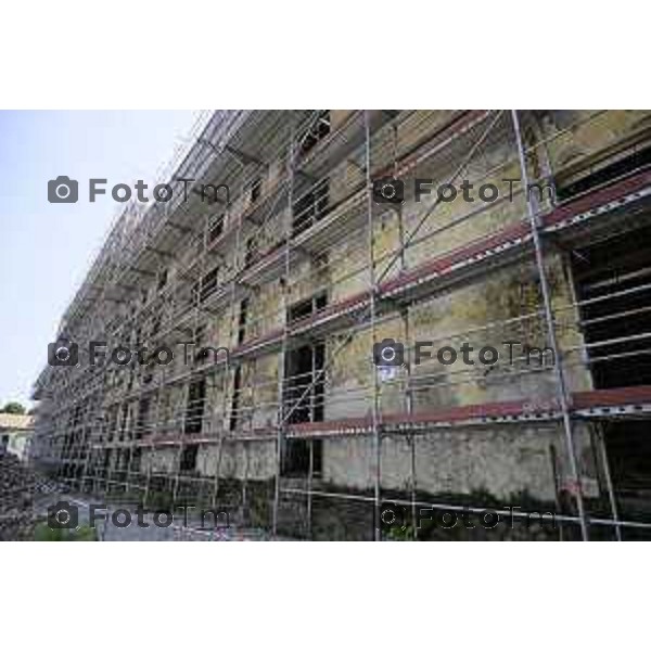 Bergamo sopralluogo al cantiere dell\'ex Caserma Montelungo. 26 giugno 2026 cronaca Bergamo Italia Foto Tiziano Manzoni Lapresse