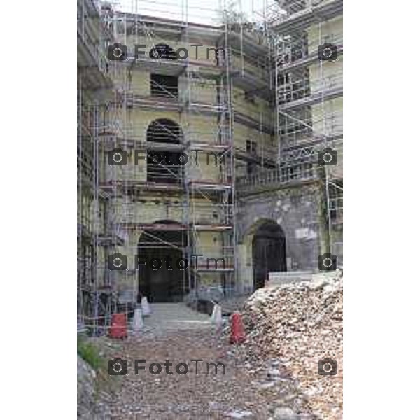 Bergamo sopralluogo al cantiere dell\'ex Caserma Montelungo. 26 giugno 2026 cronaca Bergamo Italia Foto Tiziano Manzoni Lapresse