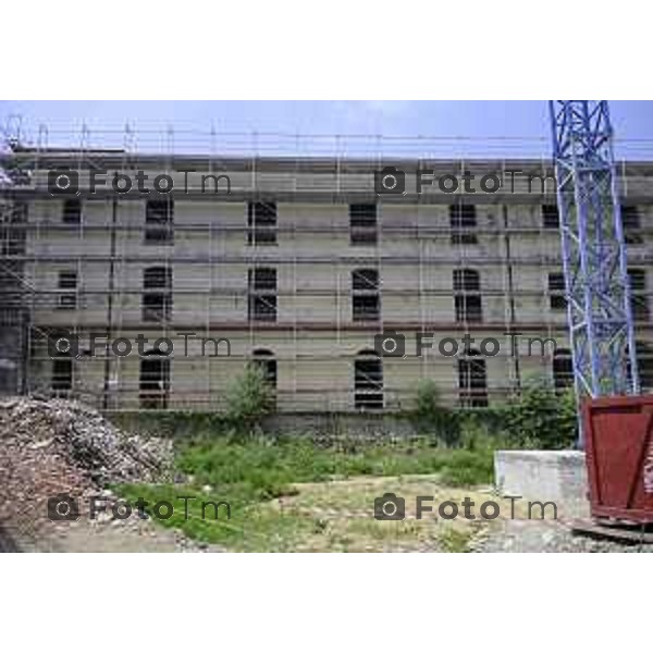 Bergamo sopralluogo al cantiere dell\'ex Caserma Montelungo. 26 giugno 2026 cronaca Bergamo Italia Foto Tiziano Manzoni Lapresse
