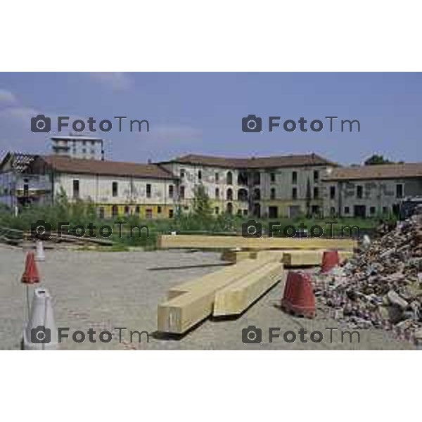 Bergamo sopralluogo al cantiere dell\'ex Caserma Montelungo. 26 giugno 2026 cronaca Bergamo Italia Foto Tiziano Manzoni Lapresse