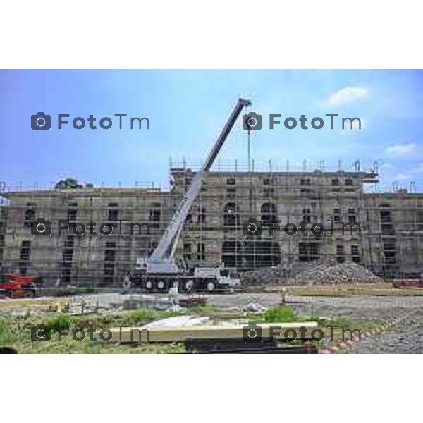 Bergamo sopralluogo al cantiere dell\'ex Caserma Montelungo. 26 giugno 2026 cronaca Bergamo Italia Foto Tiziano Manzoni Lapresse