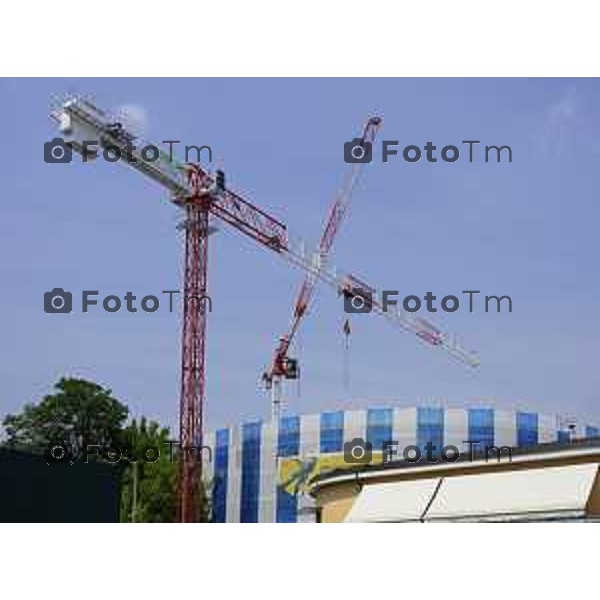 Bergamo sopralluogo al cantiere dell\'ex Caserma Montelungo. 26 giugno 2026 cronaca Bergamo Italia Foto Tiziano Manzoni Lapresse