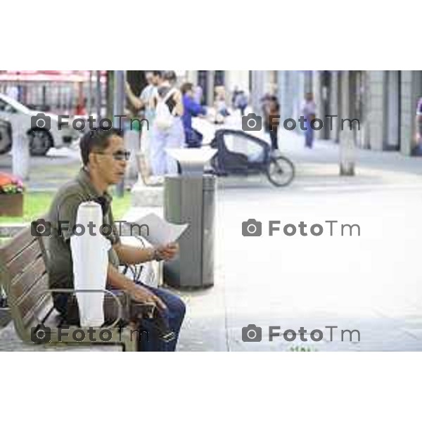 Bergamo Bergamo forte ondata di caldo a Giugno 2026 temperature di 39 gradi 26 giugno 2026 cronaca Bergamo Italia Foto Tiziano Manzoni Lapresse