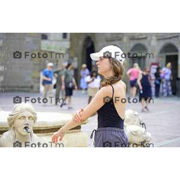Bergamo Bergamo forte ondata di caldo a Giugno 2026 temperature di 39 gradi 26 giugno 2026 cronaca Bergamo Italia Foto Tiziano Manzoni Lapresse