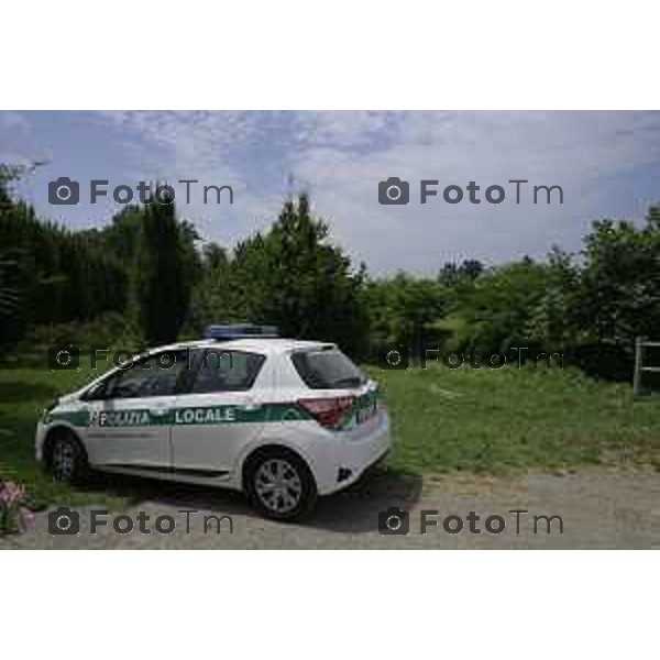 Bergamo Cividate al Piano. Controlli della polizia locale al boschetto della droga 30 giugno 2026 cronaca Bergamo Italia Foto Tiziano Manzoni Lapresse